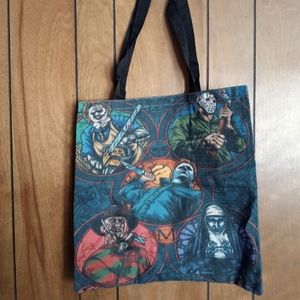 Horror shopping tote bag